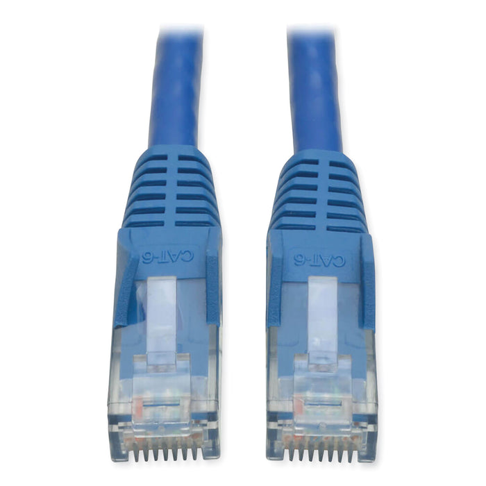 Tripp Lite CAT6 Gigabit Snagless Molded Patch Cable, 10 ft, Blue TRPN201010BL