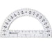 Westcott 180 Degree Protractor, Plastic, 6" Ruler Edge/180 Degree, Clear ACM11200