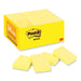 Post-It Original Pads in Canary Yellow, Value Pack, 1.38" x 1.88", 100 Sheets/Pad, 24 Pads/Pack - DS MMM65324VAD
