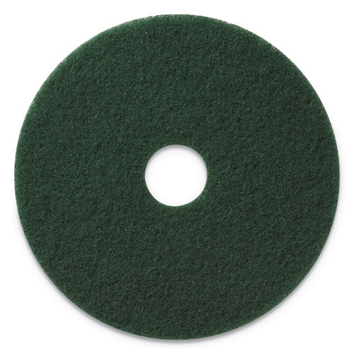 Scrubbing Pads, 20" Diameter, Green, 5-carton