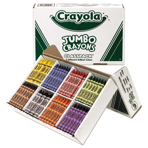 Jumbo Classpack Crayons, 25 Each Of 8 Colors, 200-set