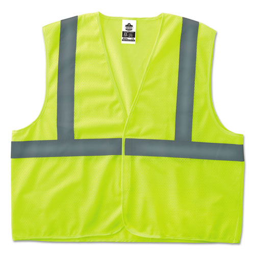 Glowear 8205hl Type R Class 2 Super Econo Mesh Safety Vest, Lime, Large-x-large