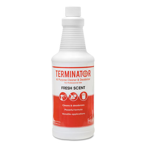 Terminator All-purpose Cleaner-deodorizer With (2) Trigger Sprayers, 32 Oz Bottles, 12-carton